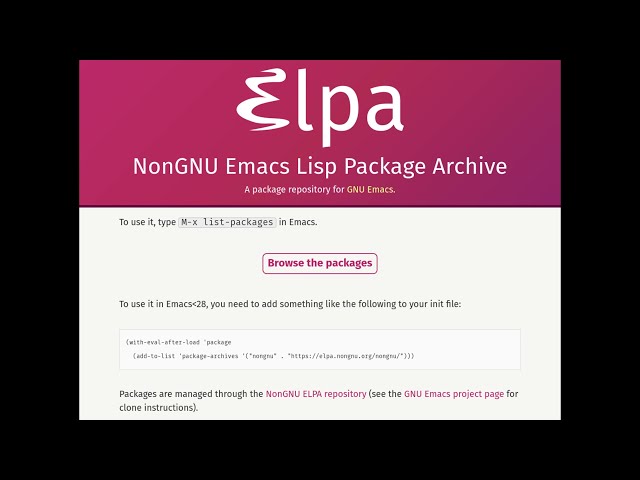 EmacsConf 2021: NonGNU ELPA Update - Philip Kaludercic