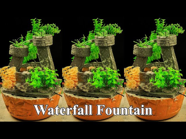 Diy Awesome Styrofoam Waterfall Fountain  Easy Way To Creative A Private Space For Your Home