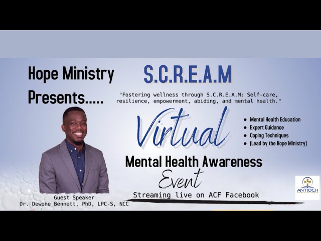 S.C.R.E.A.M  | Stay, Calm, Resilient, Elevate, Abide, Mental Health