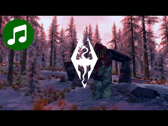 Relaxing SKYRIM Ambient Music 🎵 Winter Chill Mix (Elder Scrolls OST | Soundtrack)