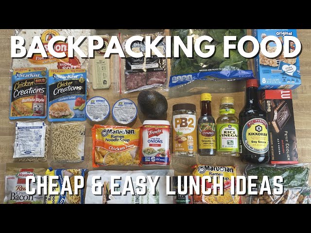 GROCERY STORE BACKPACKING FOOD | Cheap & Easy Lunch Ideas