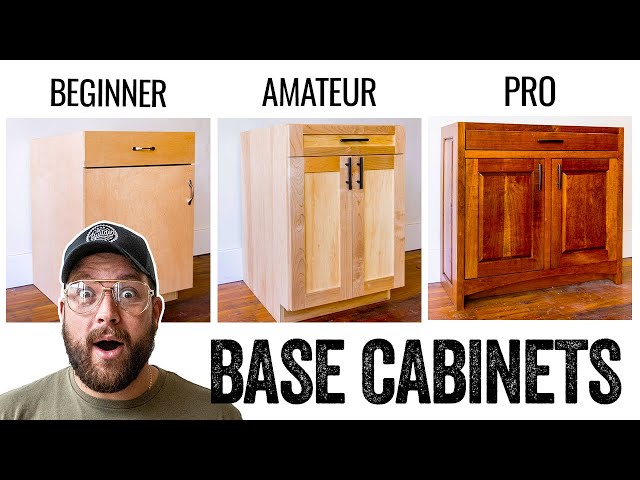 3 LEVELS of Cabinets -DIY to PRO Build