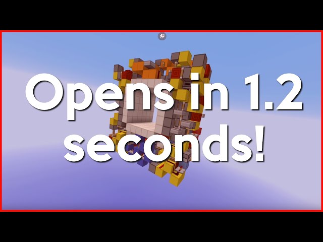 Best 5x5 Door Ever! Opens in 1.2 seconds**! [1.8.9] [5k special!]
