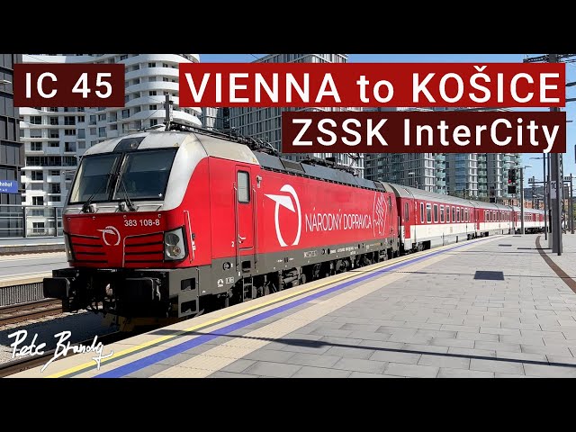 TRIP REPORT | Vienna to Košice InterCity Train | ZSSK | Austria to Eastern Slovakia | 1st Class