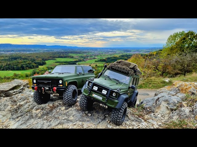 4K | Crawling with Chevy Blazer and Mercedes G500 | RC Boy's