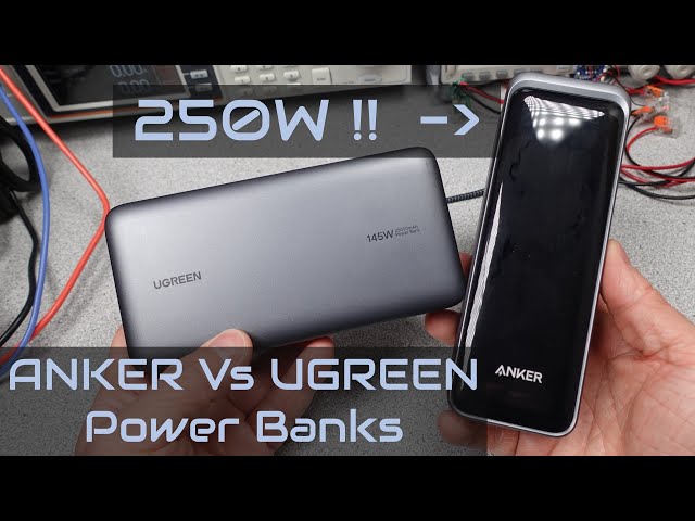 Anker Prime 250W 27650 mAh versus UGREEN 25k 145W Power Banks