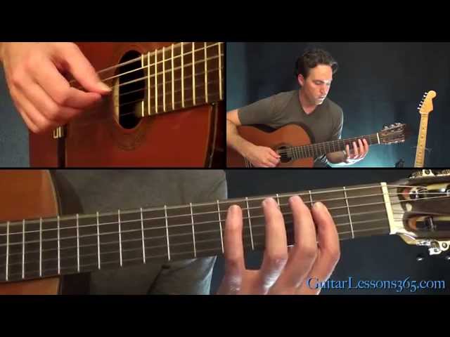 The Unforgiven Guitar Lesson - Metallica - Acoustic Guitar Parts