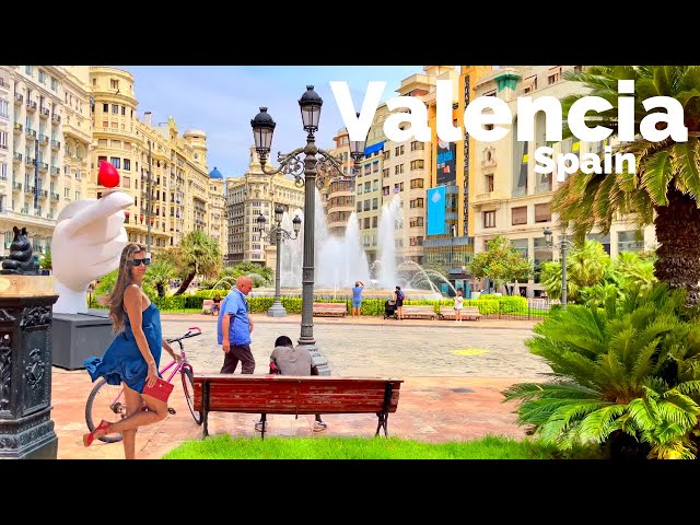 Valencia - One of the Most Beautiful Cities in Spain - Walking Tour 4K/60fps HDR