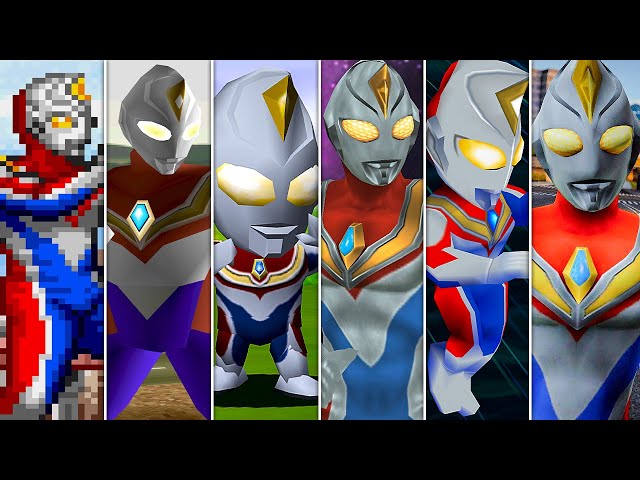 Evolution of Ultraman Dyna in Ultraman Games (1998 - 2022)