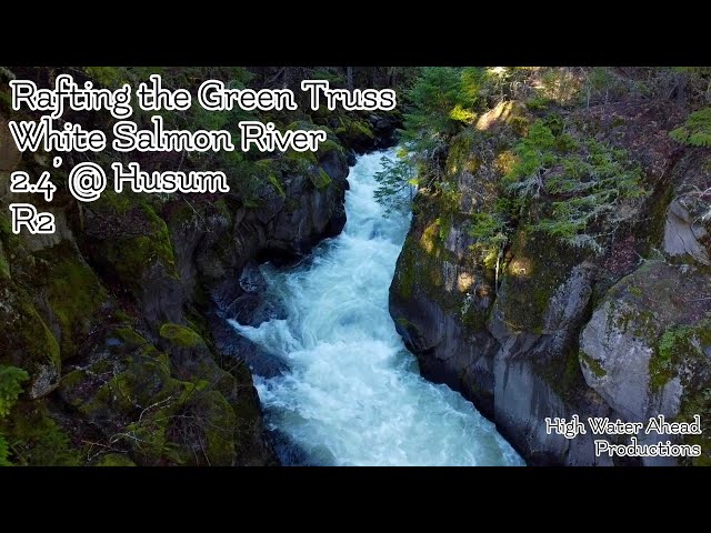 Rafting the Green Truss (PFD) ~ 2.4' @ Husum Falls ~ Rafting Waterfalls on the White Salmon River