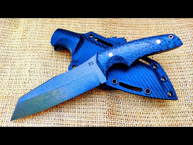 CRUCIBLE STEEL from a spring | CHOPPER knife making