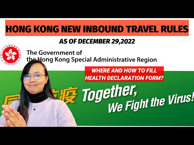 HONG KONG: NEW INBOUND TRAVEL RULES (Tagalog with English Subtitle)
