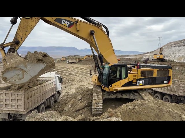 Caterpillar And Liebherr Excavators In Action - Sotiriadis/Labrianidis Construction Works - 4k