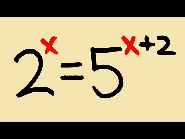 Solving an exponential equation with different bases