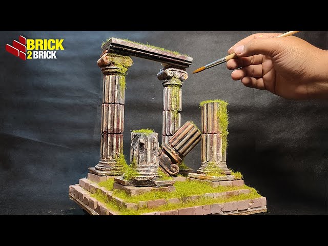 Building Ancient Roman Pillar Diorama