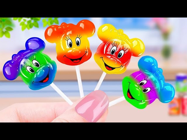 Cute Mickey Minnie Mouse Jelly 🌟 Creating Sweet Honey Jelly 🍯 Tiny Miniature Cake Jelly | Min Cakes