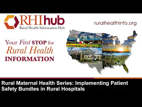 Rural Maternal Health Webinar Series