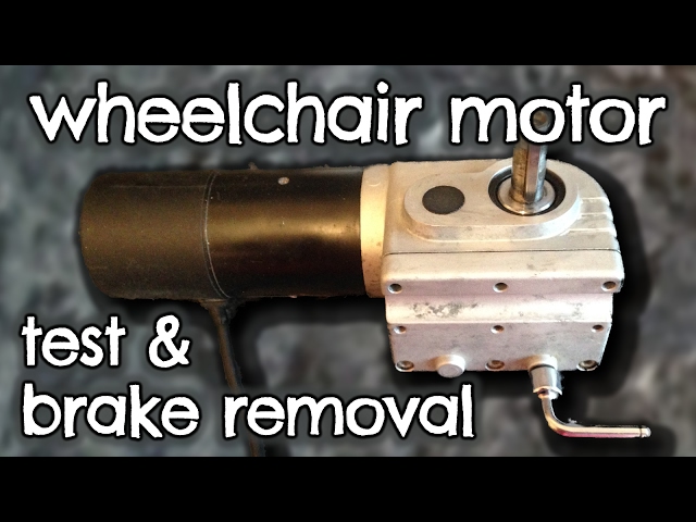 Electric Wheelchair Motor Test & Brake Removal by VOGMAN