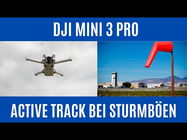 DJI Mini 3 Pro !  Extreme Test ! Active Track & Sturmböen am E-bike bis 50 Kmh ! Schafft sie es ?