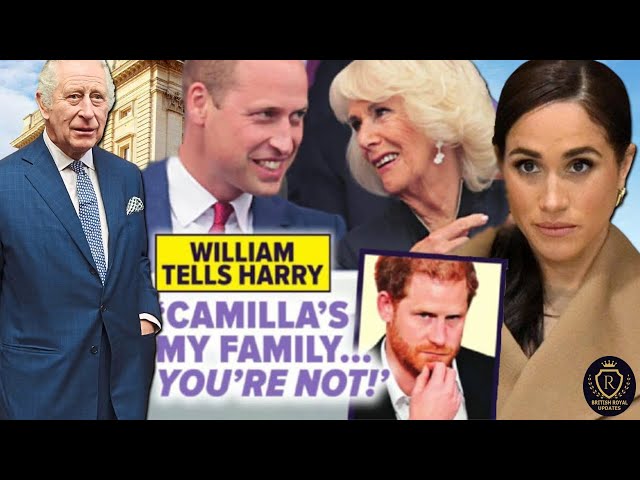 William BlTTER DEClSlON to SHAKE HAND with Camilla for Charles' Agreement on Expe||ing Harry-Meghan
