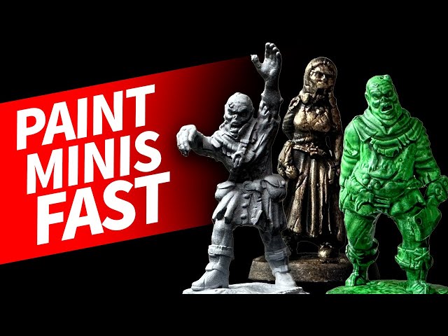 3 Fast and Easy Ways to Paint Table Top Miniatures