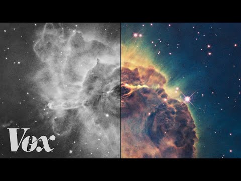 How scientists colorize photos of space
