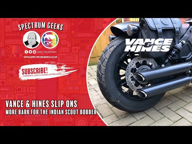Installing Vance And Hines Slash Cut Exhaust on Indian Scout Bobber