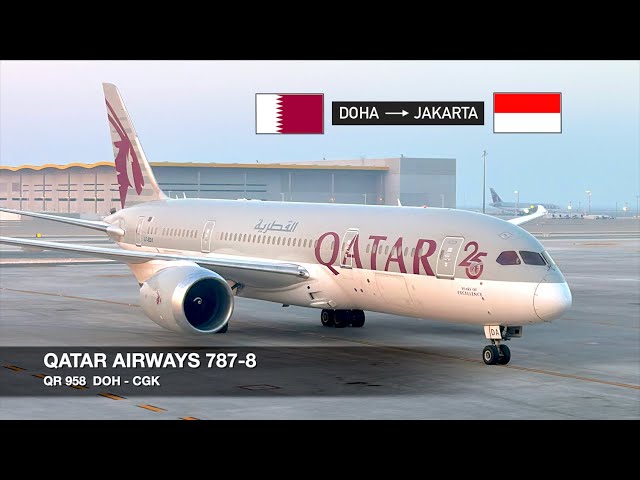 FIRST TIME TO INDONESIA! | Qatar Airways 787-8 | Doha ✈ Jakarta | Economy Class