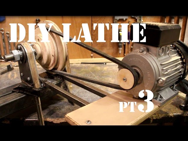 How to Make a Wood Lathe From Scratch - Motor and Tailstock