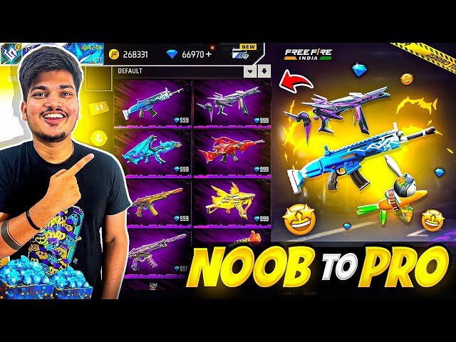 Free Fire Max POOR Level 1 Id To RICH Max Level Id In 10.000 Diamonds😍-Garena Free Fire
