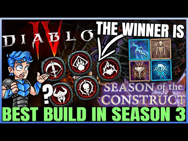 Diablo 4 - Best Highest Damage Build For ALL Classes - New Class Ranking After 1 Week in Season 3!