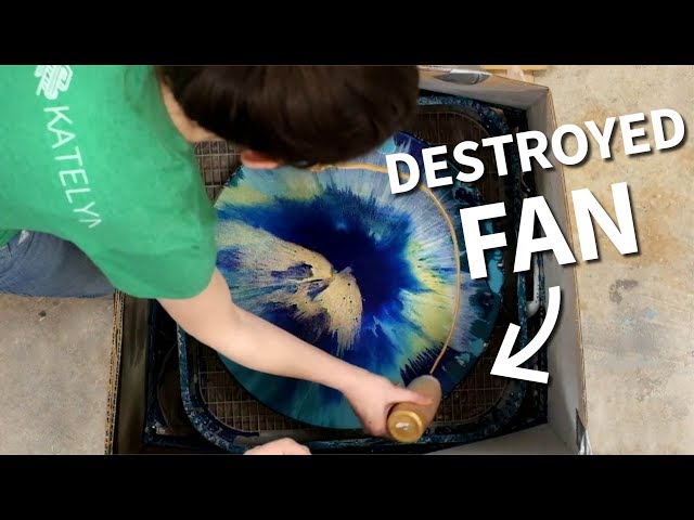 Can You Spin Art Resin & Acrylic Pours?