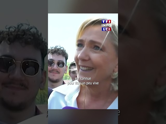 Marine Le Pen réagit aux propos de Matteo Salvini qui dit à Emmanuel Macron de "se faire soigner"