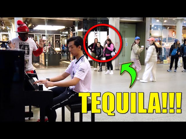 When I play TEQUILA (SALIBA!) in public before Arsenal Match | Cole Lam
