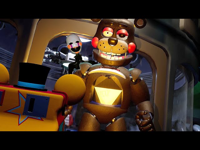 Evil Freddy Lefty & Evil Puppet Gregory Comes out of Hell - FNAF Security Breach
