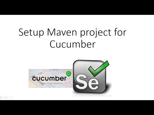 Setup Maven project for Cucumber and Selenium