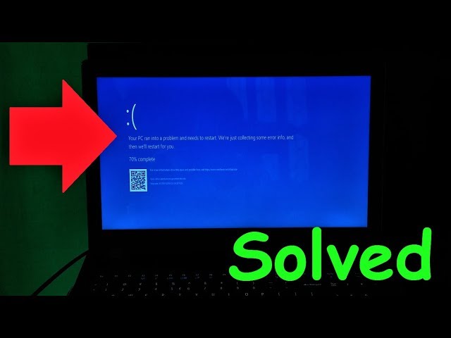 How to Fix Windows 10 Blue Screen Error :( Your PC Ran into a Problem and Needs to Restart