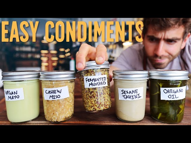2 Ingredients Condiments that Anyone Can Make...
