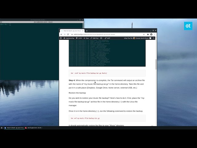 How to back up your music files on Linux