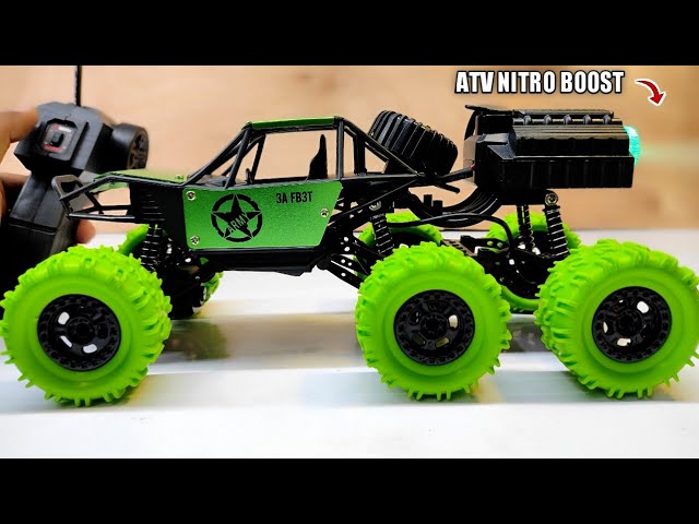 Remote Control 6wd Army Monster Truck Unboxing And Testing | rc car unboxing - unic experiment