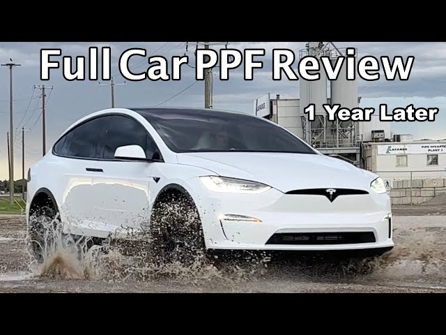 DIY Tesla Full Car PPF 1 Year Later Review - Tesla Model X