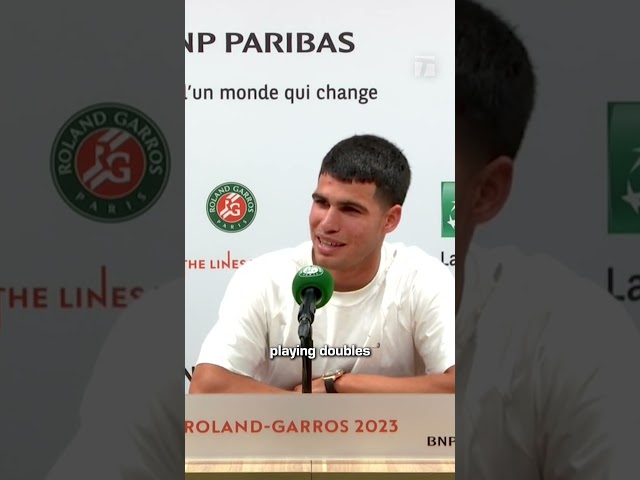 Nadalcaraz coming soon to Paris 2024? 👀 #Shorts #RolandGarros