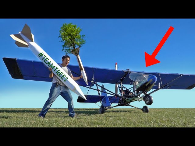 Can AIRPLANES plant ROCKET trees??? #TeamTrees