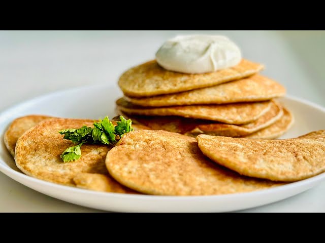 Flourless pancake recipe! Quick and healthy diet breakfast!