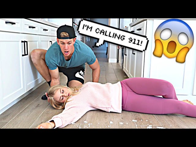 PASS OUT PRANK ON HUSBAND! *GOES WRONG*