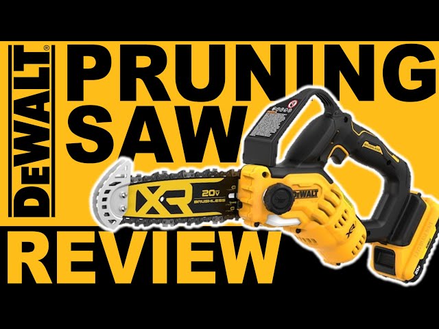 DeWalt 20V Pruning Chainsaw Review 8 inch Mini-Monster DCCS623 pruner flexvolt cutting test