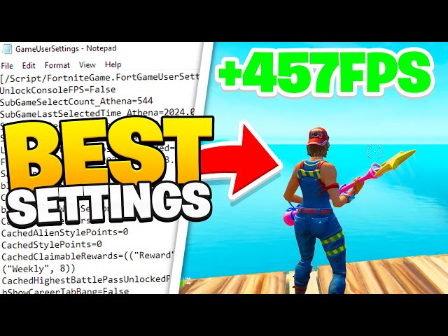 The BEST Game User Settings In Fortnite Chapter 5!