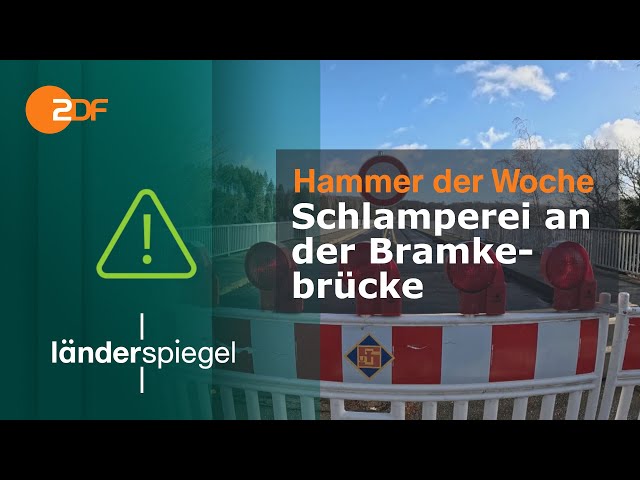 Schlamperei an der Bramkebrücke | Hammer der Woche vom 03.02.24 | ZDF