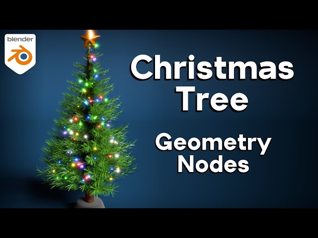 Creating a Christmas Tree using Geometry Nodes 🎄 (Blender Tutorial)