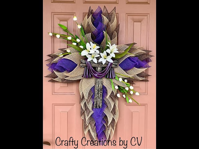 Cross Wreath Tutorial: Designed by Crafty Creations by CV